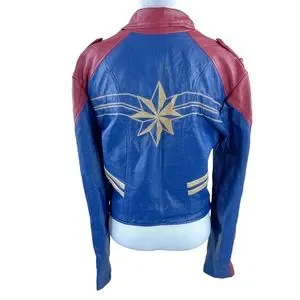 Marvel Avengers Captain Marvel Jacket Womens Captain Marvel Zipper